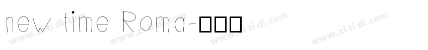 new time Roma字体转换